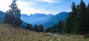 Descente dans la vallée de la Clarée